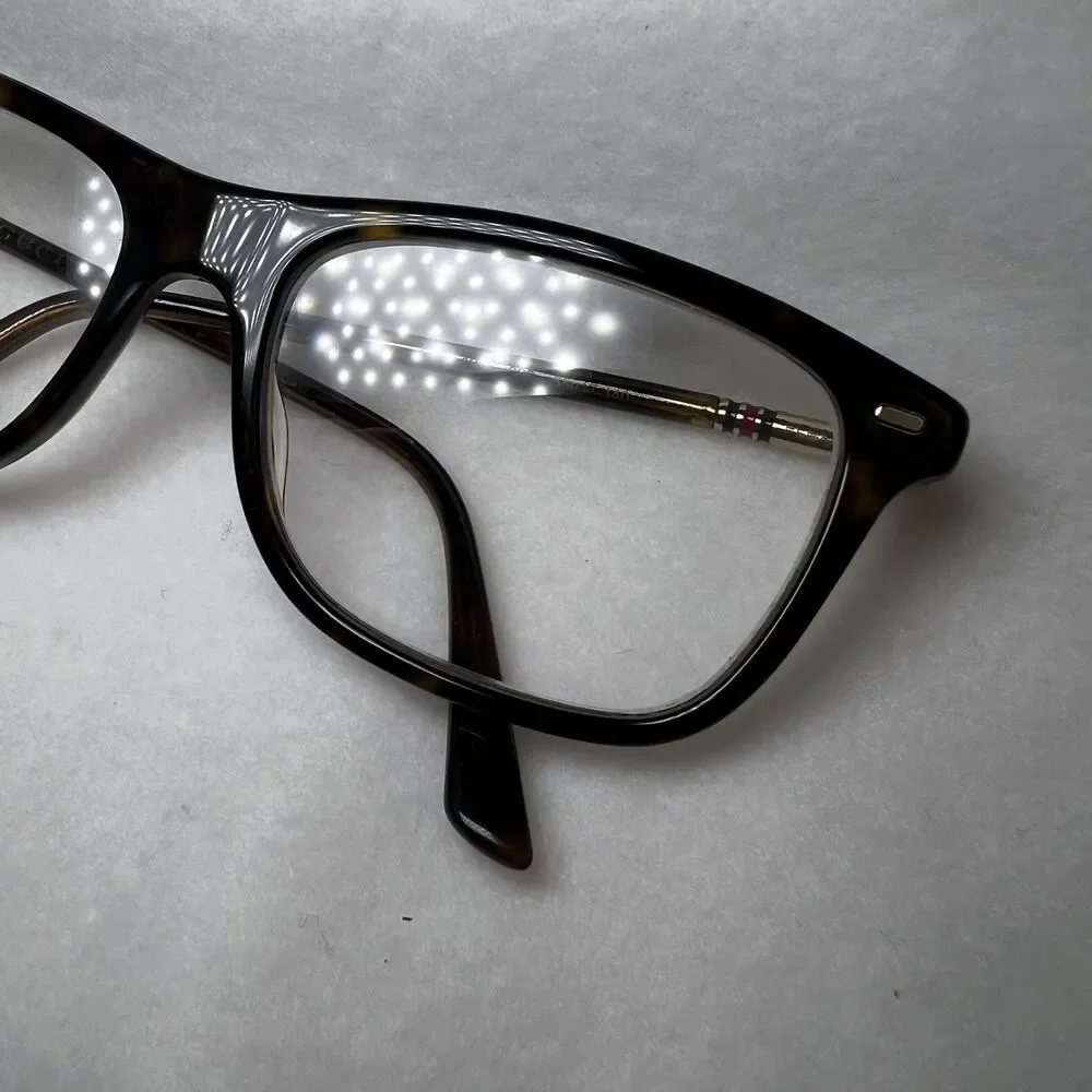 Gucci Eyeglasses Frames GG0519O Flex Fit Square Full Rim 55-17 Havana Gold Italy